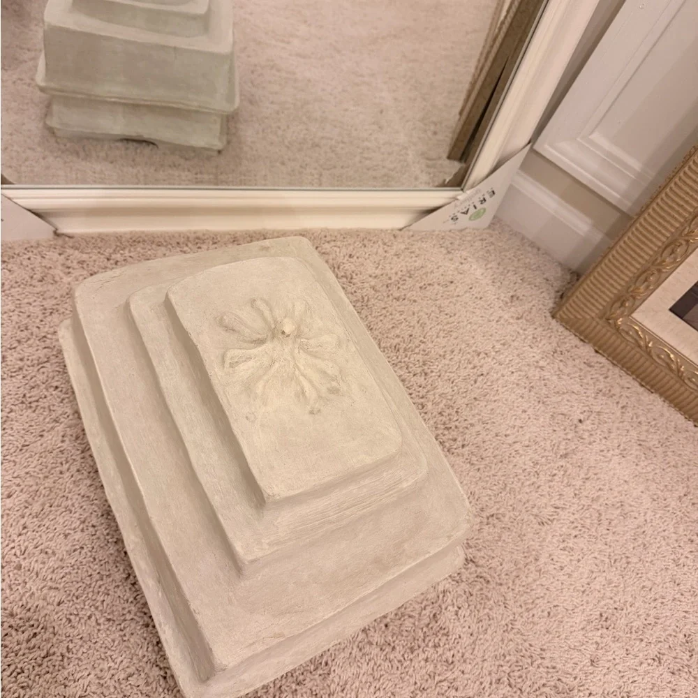 White Tiered Decorative Box